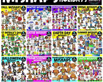 Mishaps: Seasonal & Holidays Clip Art Bundle