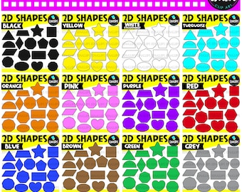 Bundel 2D-vormen Clip Art