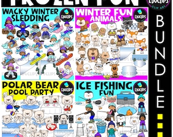 Bevroren plezier | Bundel met winterclips