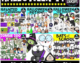 Halloween 24 Clip Art-bundel