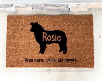 Poodle Personalized Custom Door Mat Welcome Mat House Etsy