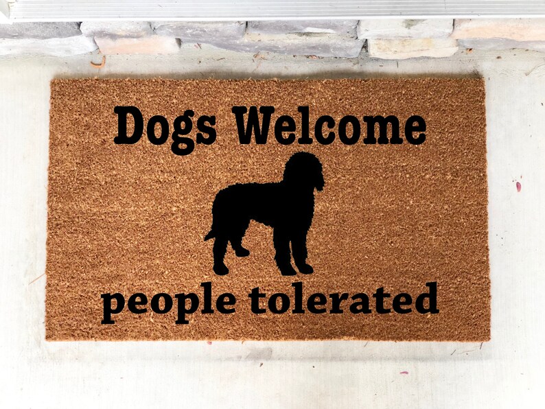 Custom Dog Breed Door Mat Funny Door Mat Goldendoodle Etsy