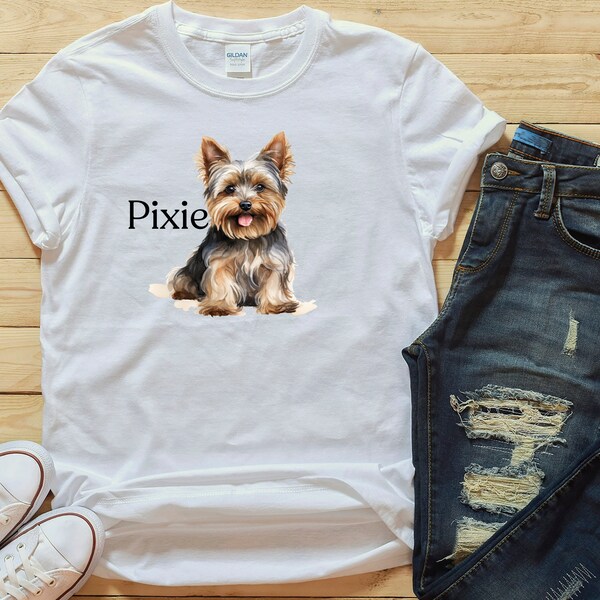 Yorkie Yorkshire Terrier Paris France T-Shirt