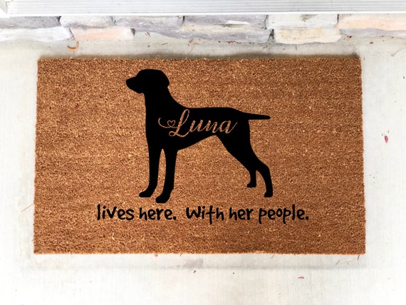 weimaraner doormat