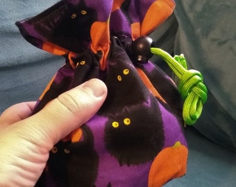 Spooky Poofy Cats Bolsa de dados