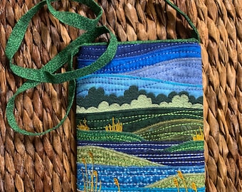 Sac bohème brodé Windy Lake à bandoulière