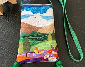 Sac boho brodé Beauty Landscape Crossbody