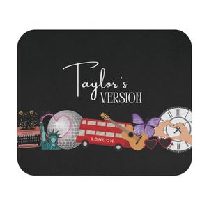 Taylor&#39;s Version Mouse Pad, Swiftie Mouse Pad, Eras Desk Decor, Red Era Gift, TTPD Era Gift, Lover Era Gift. Swiftie Merch Gift