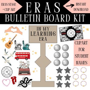 Eras Stage Theme Bulletin Board Kit Printable
