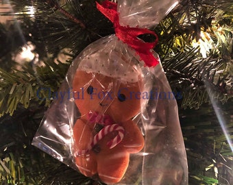 Handmade Gingerbread Men Cookie Ornament