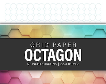 Octagon Grid - Printable Digital File