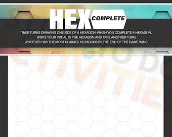 HexComplete Game (paper game)
