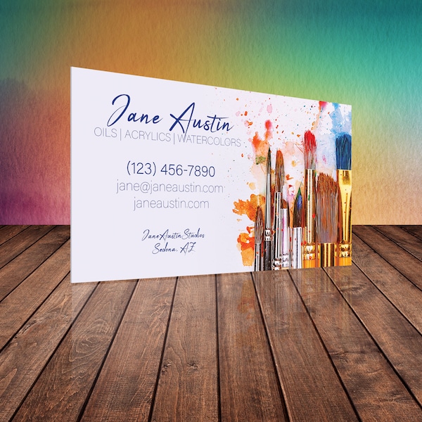 Business Card Customizable Template for Artists