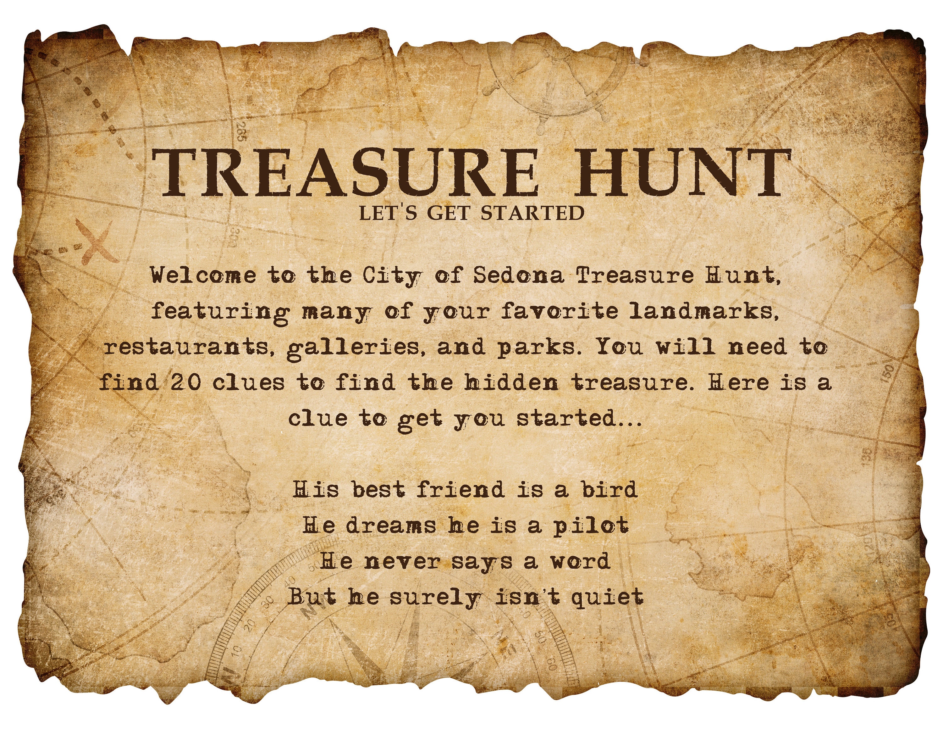 Activity Treasure Hunt Template Etsy UK