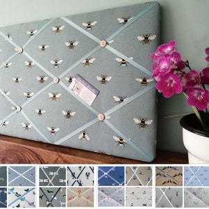 Sophie Allport Fabric Pin Memo Notice Cork Board Choice of Print, Size and Colour FREE UK POSTAGE Custom made Bild 1