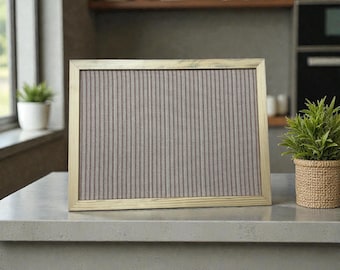 Ticking Fabric Pin Memo Notice Cork Board Choice of Size and fabric FREE UK DELIVERY Custom made