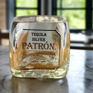 One (1) Patron Tequila 50ml Bottle Shot Glass