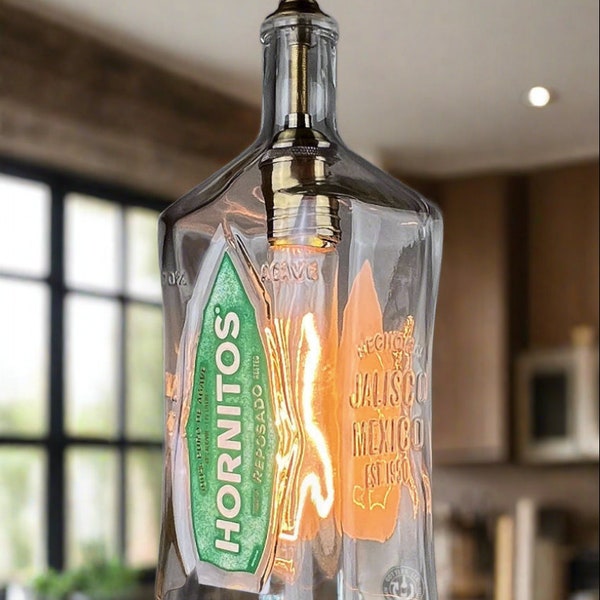 Hornitos Tequila Bottle Pendant Light