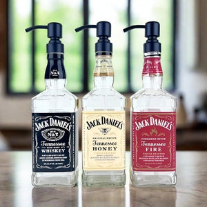 Jack Daniels Whiskey Bottle Soap Dispenser