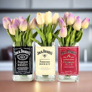 Jack Daniel's Whiskey Bottle Vase