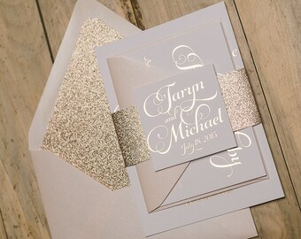 rose gold invitation etsy