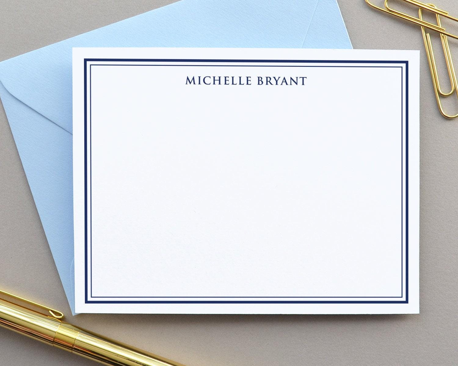 Personalized Stationary Set, Custom Stationery, Professional Note Cards ...
