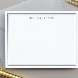 Personalized Stationary Set, Custom Stationery, Professional Note Cards for Men, Personalized Thank You Cards, Classic Notecard for Business