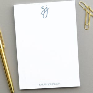 Personalizowany notatnik, notatnik z monogramem Spersonalizowany notatnik Spersonalizowane prezenty, monogramowane artykuły piśmiennicze Niestandardowe artykuły piśmiennicze