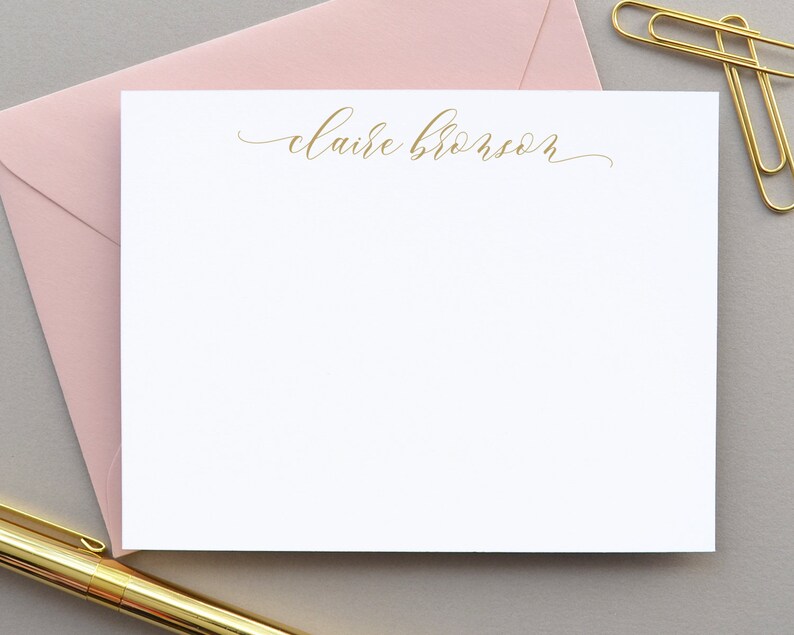 Personalized Stationery Set Personalized Thank You Cards Etsy