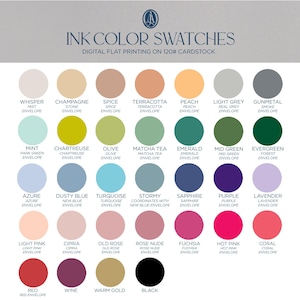 the color swatches for the inkcolor swatches