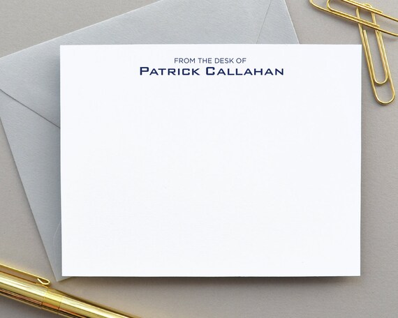 Personalized Stationary Set From The Desk Of Stationary For Etsy