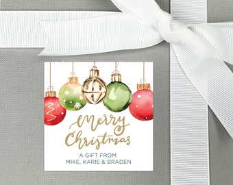Personalisierte Weihnachtsgeschenk-Aufkleber, Geschenk-Einschließungskarte für Feiertage, Verzierungs-Geschenkaufkleber, Familien-Visitenkarten, Verzierungs-Geschenkanhänger