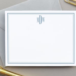 Personalisiertes Briefpapier, personalisiertes Briefpapier für Männer, Monogramm Briefpapier für Männer, Notecards-Set Danke, Notizen, personalisierte Notecards