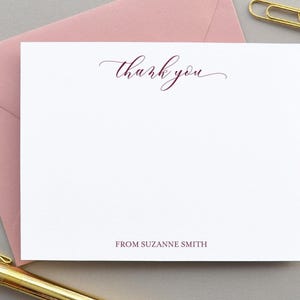Personalized Stationery Set, Personalized Thank You Cards Personalized Stationary Set, Thank You Cards, Note Cards, Modern Calligraphy