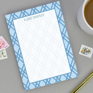 Geometric Patterned Personalized Notepad, Custom Notepad, Personalized Gifts, Custom Stationery, Monogram Notepad
