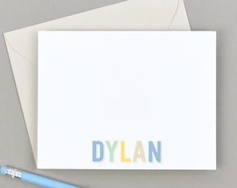 Boys Stationery Set, Boys Stationary Personalized Stationary, Personalized Kids Stationary, Childrens Stationary, Girls Thank You Notes