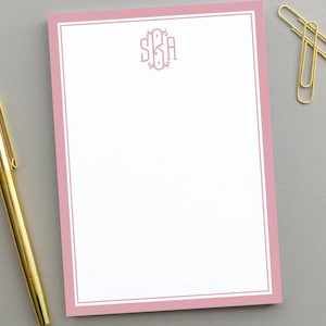 Personalized Notepad for Women, Monogrammed Notepad Customized Notepad Personalized Gifts, Monogrammed Stationary Custom Stationery
