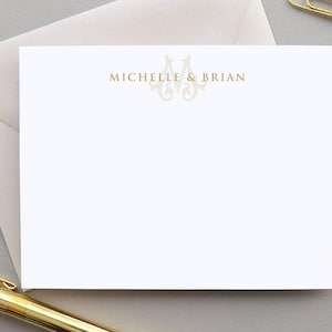Wedding Thank You Cards, Custom Notes, Personalized Couples Stationary ...