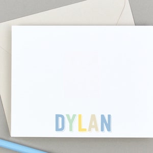 Boys Stationery Set, Boys Stationary Personalized Stationary, Personalized Kids Stationary, Childrens Stationary, Girls Thank You Notes