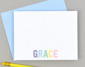 Girls Stationery Set, Girls Stationary Personalized Stationary, Personalized Kids Stationary, Childrens Stationary, Girls Thank You Notes