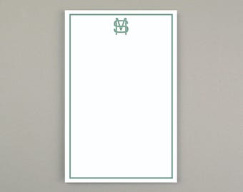 Personalized Notepad for Men, Monogrammed Notepad for Men, Custom Writing Pad Gift, Modern Stationery for Men