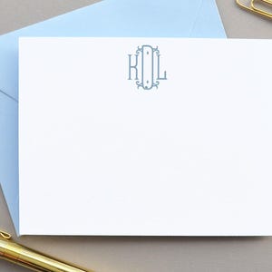 Papelería personalizada con sobres Papelería con monogramas Juego de tarjetas con monogramas Notas de agradecimiento Papelería personalizada para parejas