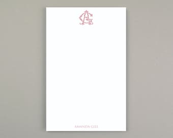 Personalized Notepad, Monogrammed Pad of Paper, Customized Writing Pad, Stationery Gift