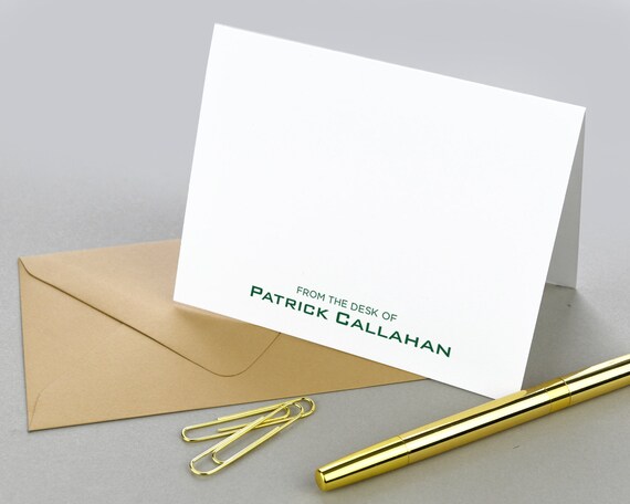 Personalized Stationary Set From The Desk Of Stationary For Etsy