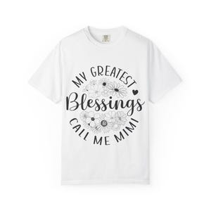 My Greatest Blessings Call Me Mimi Unisex T-Shirt, Perfect Gift for Grandmothers, Mother&#39;s Day, Family Gatherings, Casual Style