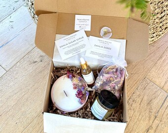 Coffret Bien Etre, Luxurious Wellness gift Box, Spa Day, Self Care, Get Well, Gift for Women, Valentine's Day, Candle, handmade, feel better