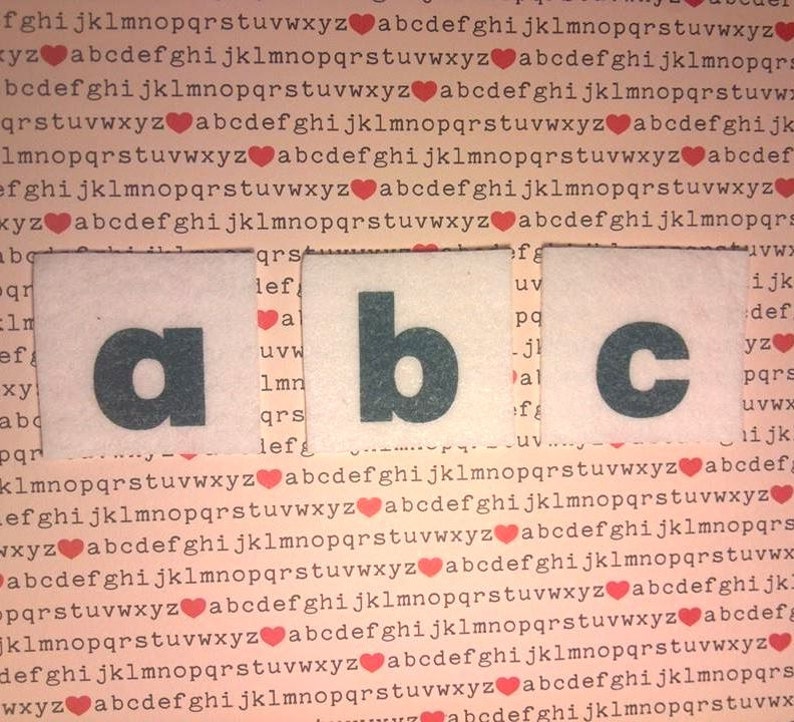 Felt Board Alphabet Lower Case Letters Flannel Board Story Etsy