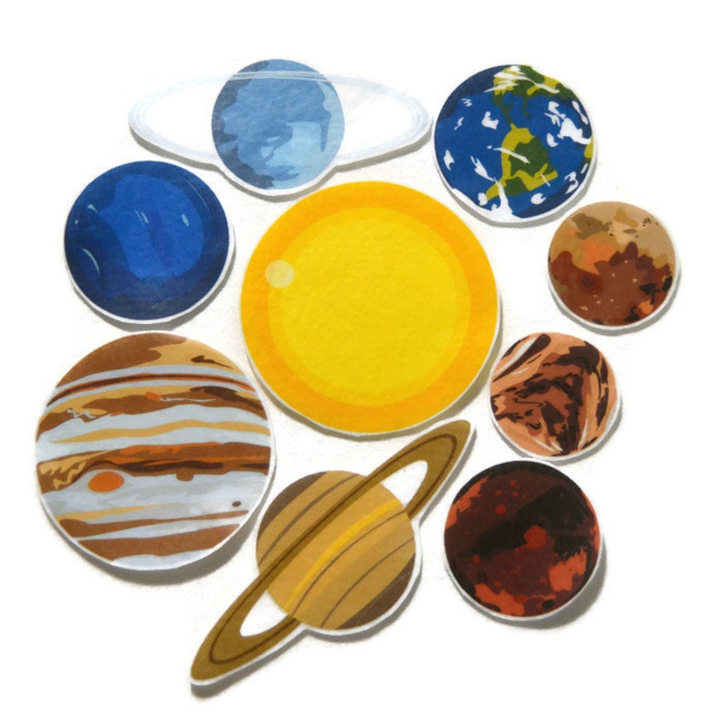 Felt Board Planets Felt Outer Space Homeschool Preschool - Etsy
