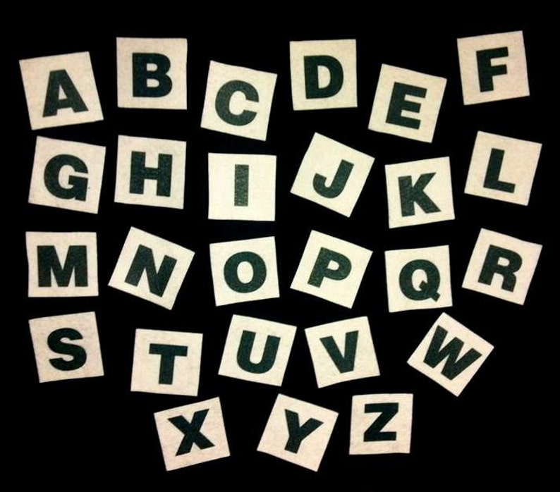 Felt Board Alphabet Upper Case Letters Flannel Board Story Etsy