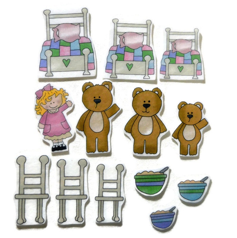 Goldilocks and the Three Bears Fingerplay Nursery Rhyme Etsy